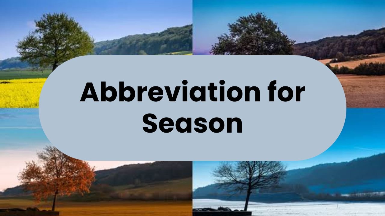 Abbreviation for Season
